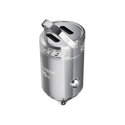 Fulltech FTC-02 70W 3A PD Hızlı Araç Şarj Başlık | 2 x Type-C