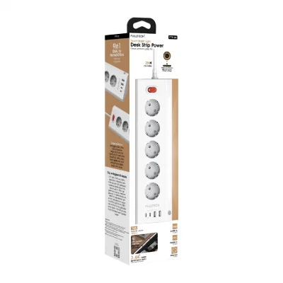 Blic FTR-26 Termal Akım Korumalı Gece Lambalı Çoklu Priz | 5xPriz 2xUSB 2xPD
