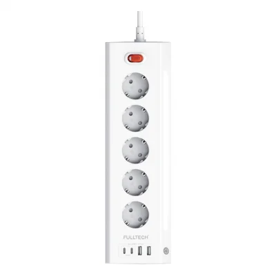 Blic FTR-26 Termal Akım Korumalı Gece Lambalı Çoklu Priz | 5xPriz 2xUSB 2xPD