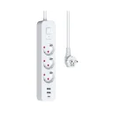 Fulltech FTR16 Termal Akım Korumalı 3lü Priz | 2x Usb 1x Type-C