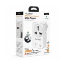 Fulltech FTR27 10 Amper 2500 Watt Akım Koruma Prizi | 1x AC Priz | 1x USB  1x Type-C | 750 Derece Isıya Dayanıklı