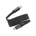 Fulltech FC157 60W 3A Type-C Type-C PD Mıknatıslı Yassı Hasır Şarj Kablosu
