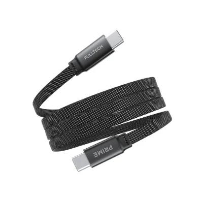 Fulltech FC157 60W 3A Type-C Type-C PD Mıknatıslı Yassı Hasır Şarj Kablosu