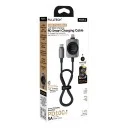 Fulltech FC174 Çok Fonksiyonlu Type-C Örgü Şarj Kablosu | 2.5W Akıllı Saat Şarjı | PD 100W 5A