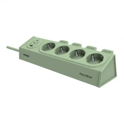 Fulltech FTR-36 Termal Akım Korumalı Çoklu Priz | 4xPriz | 1xUSB-A | 2xUSB-C | 2m Kablo