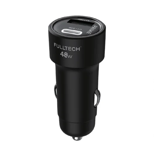 Fulltech FTC-03 Oto Başlık | 3A 48W Hızlı Şarj | 1xUSB  1xType-C