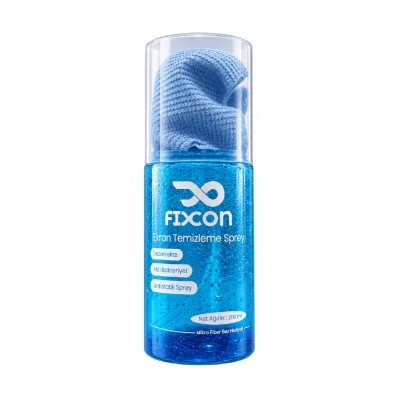 Fixcon Ekran Temizleme Spreyi | Bez Hediyeli | 200ml