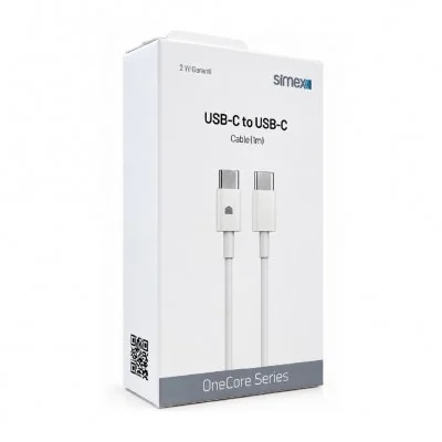 Simex SPK15 25W Type-C to Type-C Şarj Kablosu