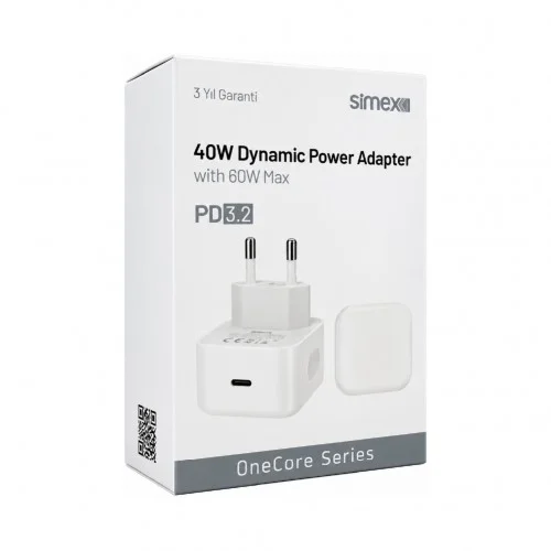 Simex SPS22 40W Dinamik / 60W Max Pd Şarj Başlığı | Turbo Şarj Desteği