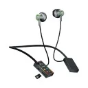 Linkage LKB-44 Boyun Askılı Güneş Enerjili LCD Göstergeli Bluetooth Kulaklık | 120 Saat Kullanım | SD Kart Yuvası