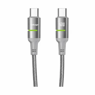 Linkage LKCB-67 60W 3A Örgülü Type-C PD Hızlı Şarj Kablosu | 2 Metre