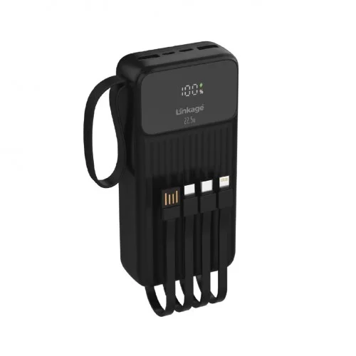 Linkage LKP-56 20000 mAh 22.5W LCD Göstergeli Kendinden Kablolu Powerbank