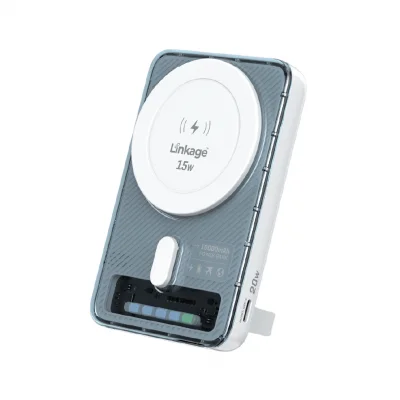 Linkage LKP-70 10000 mAh PD 20W LCD Gösterge | 15W Kablosuz Standlı Powerbank