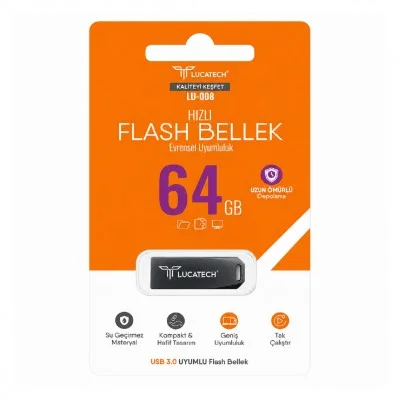 Lucatech 64GB Flash Bellek | USB 3.0