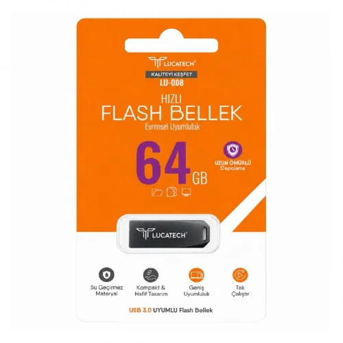 Lucatech 64GB Flash Bellek | USB 3.0