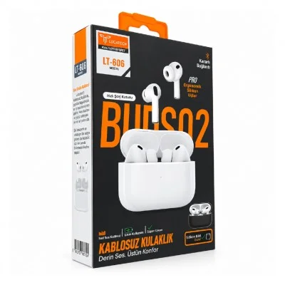 Lucatech LT-606 Buds02 Bluetooth Kulaklık | Silikon Kılıf Hediyeli