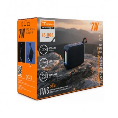 Lucatech LB-1003 RGB TWS 7W Mini Bluetooth Speaker