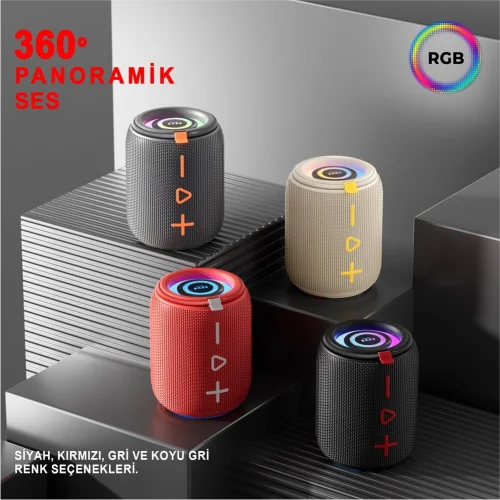 Heavy Bass RGB Mini Bluetooth Speaker | TWS HiFi Ses