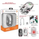 MTL MT8119 Şarjlı Kablosuz Şeffaf Mouse | WiFi | Bluetooth