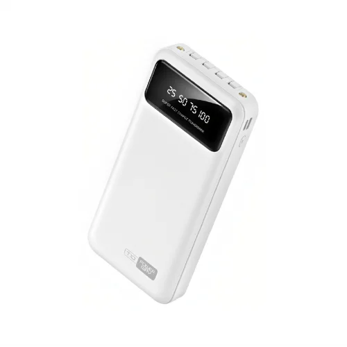 Powerway T20 20000 mAh 4 lü Kablolu Standlı Powerbank | El Feneri | LCD Gösterge