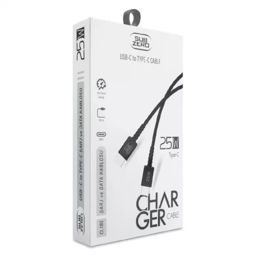 Subzero CL185 PD Type-C 25W Data | Şarj Kablosu