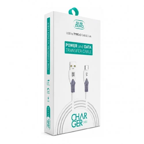 Subzero CL190 USB Type-C 6A Hızlı Şarj | Data Kablosu
