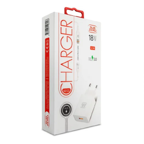Subzero SG122 USB Başlık Micro Kablolu 18W 4.1A Hızlı Ev Şarj Aleti