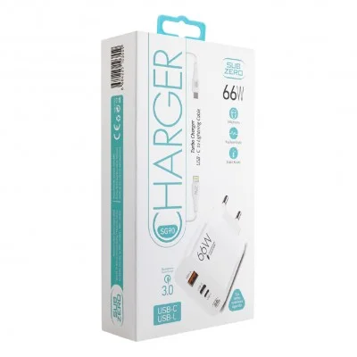Subzero SG90 66W Usb | PD | Ligtning Girişli Turbo Şarj Aleti