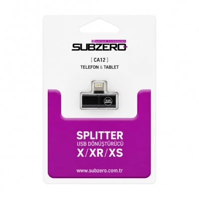 Subzero CA12 Iphone Kulaklık Şarj Çoklayıcı Adaptör
