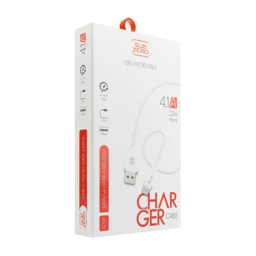 Subzero CL131 Micro USB 22W 4.1A Data | Şarj Kablosu