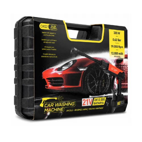 Subzero CW22 Akülü Yüksek Basınçlı Araba Yıkama Su Tabancası | 300W | 0.62 Bar | 19.000 Rpm