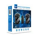 Subzero WM88 Type-C | Lightning | Aux Girişli 2.4G Kablosuz İkili Yaka Mikrofonu