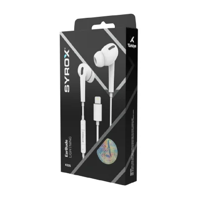 Syrox K22S Lightning Silikonlu Kablolu Kulaklık