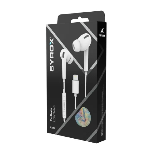 Syrox K22S Lightning Silikonlu Kablolu Kulaklık