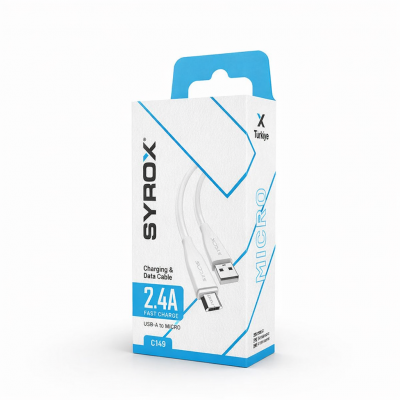 Syrox C149 Micro 2.6A Data | Şarj Kablosu