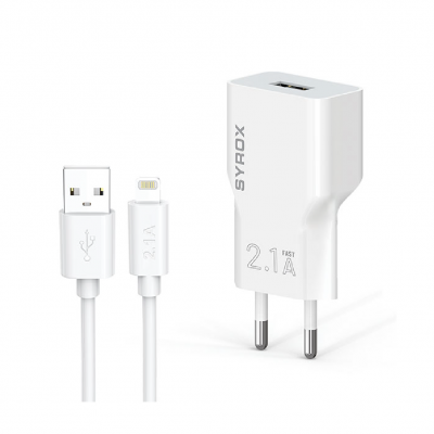 Syrox J25 Lightning Şarj Seti | 2.1A