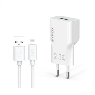 Syrox J25 Lightning Şarj Seti | 2.1A