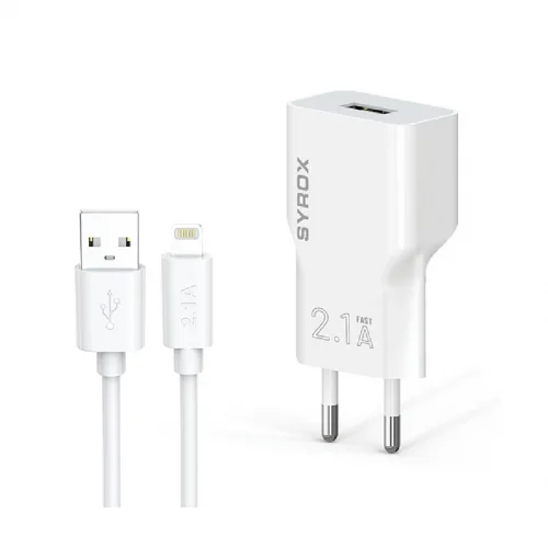 Syrox J25 Lightning Şarj Seti | 2.1A