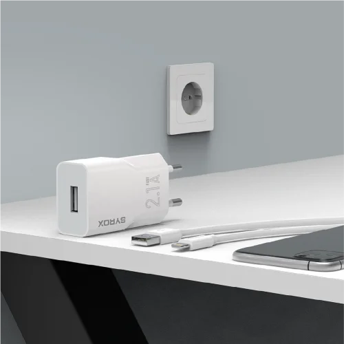 Syrox J25 Lightning Şarj Seti | 2.1A