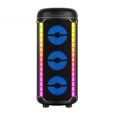  D43 RGB Işıklı Mikrofonlu Bluetooth Speaker 3x3"