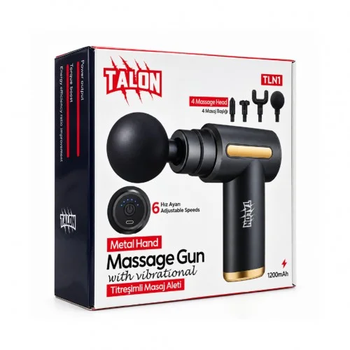 Talon TLN1 Titreşimli Masaj Aleti | 4 Başlık | 6 Kademe