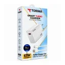 Torima C67U 67W Turbo Type-c Hızlı Şarj Aleti | Saniye Gösterir