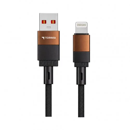 Torima U18 USB Lightning 6A Hızlı Data | Şarj Kablosu | Kahverengi