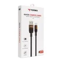 Torima U18 USB Lightning 6A Hızlı Data | Şarj Kablosu | Kahverengi