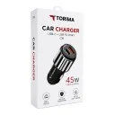 Torima C16 Oto Başlık 45W | 1xUSB 1xPD Çıkış