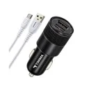 Torima C3 12W Çift Usb Çıkışlı Araç Şarjı | USB Type-C Kablo