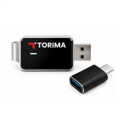 Torima TAB10 Mini 2in1 Kablosuz Carplay Usb ve Type-C Uyumlu Araç Multimedya Dönüştürücü Adaptör