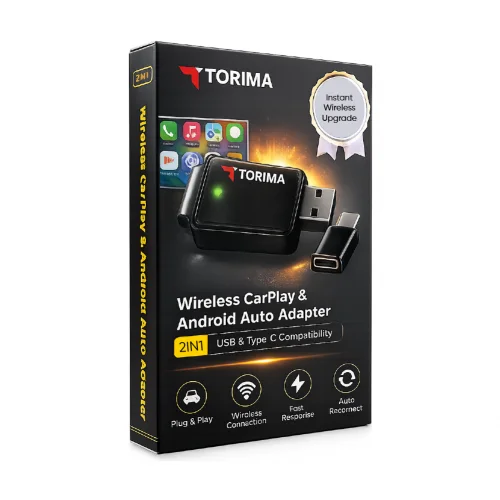 Torima TAB10 Mini 2in1 Kablosuz Carplay Usb ve Type-C Uyumlu Araç Multimedya Dönüştürücü Adaptör