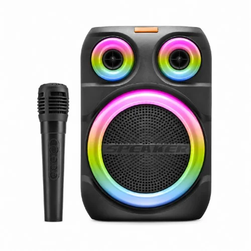 Torima D81 RGB TWS Bluetooth Speaker 2 x 4" | Kablosuz Mikrofon