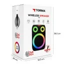 Torima D81 RGB TWS Bluetooth Speaker 2 x 4" | Kablosuz Mikrofon